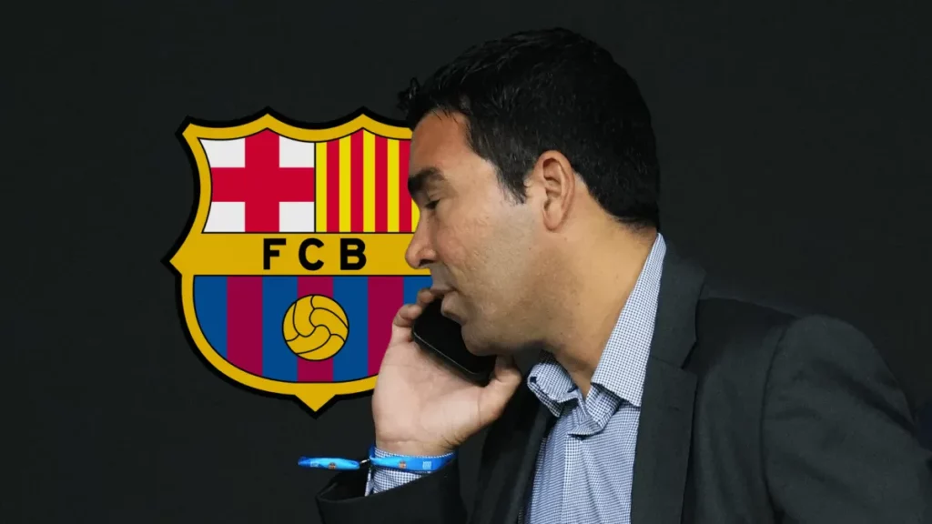 Barcelona director Deco on the phone