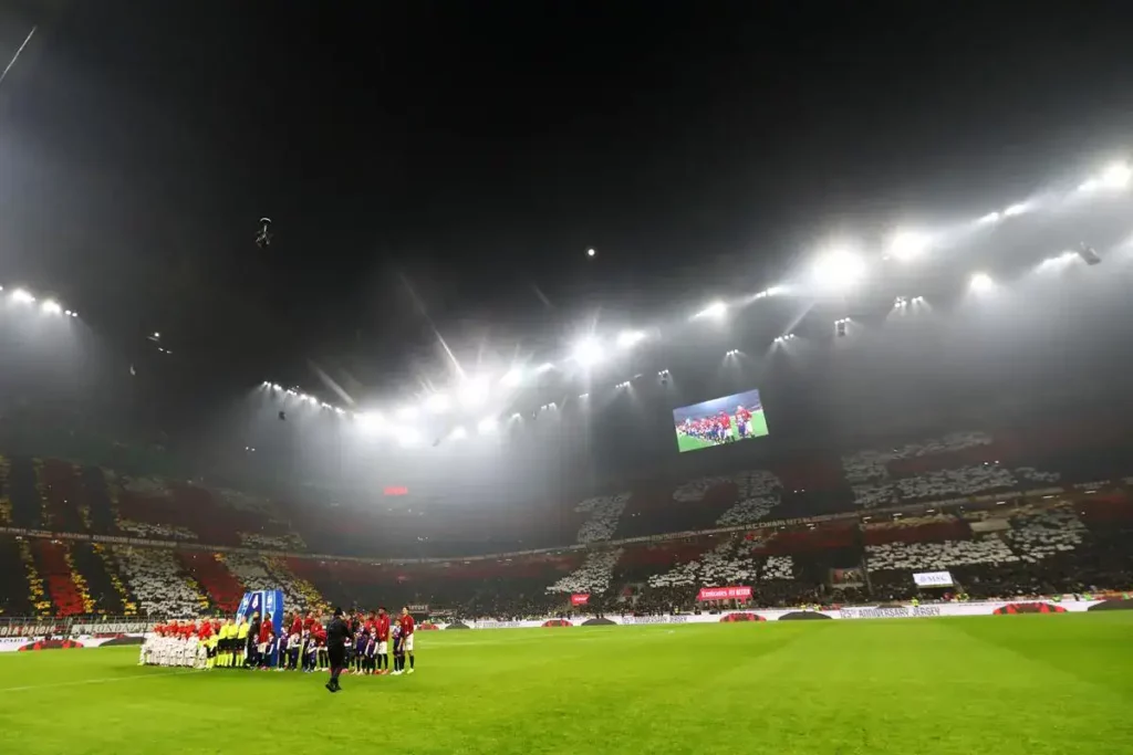 San Siro's atmosphere ahead of AC Milan-Genoa match