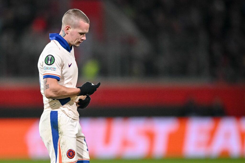 Mykhailo Mudryk during Chelsea Europa Conference League match