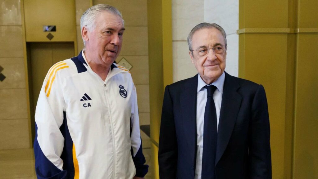 Carlo Ancelotti and Florentino Perez