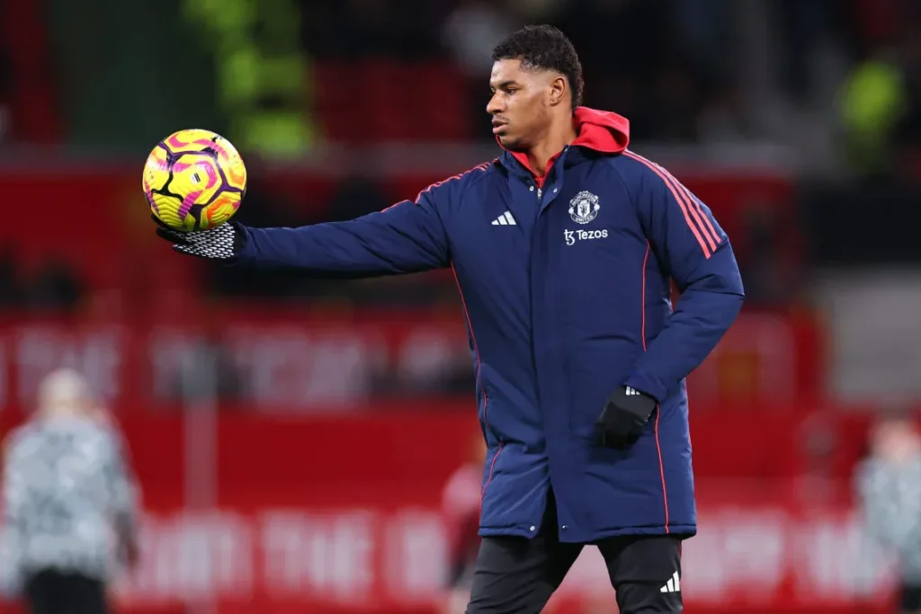 Marcus Rashford in training