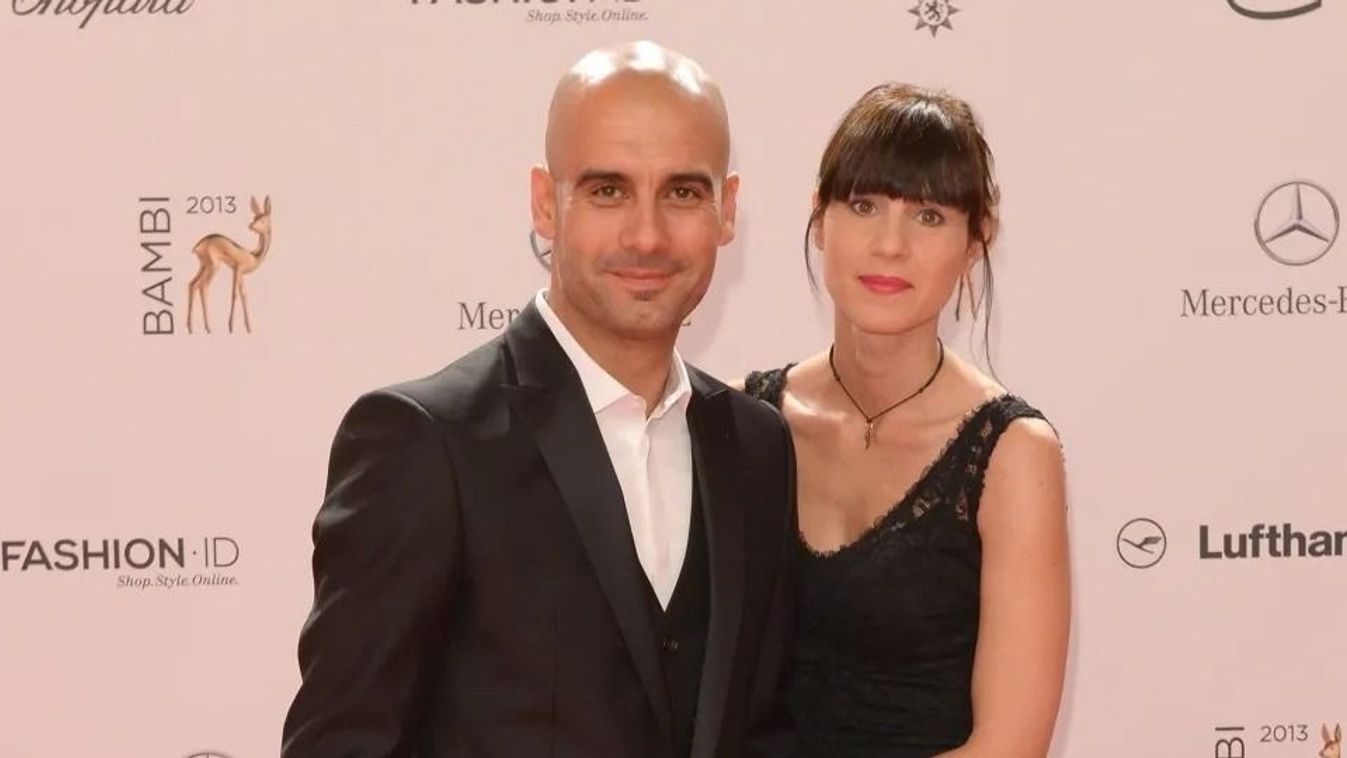 Pep Guardiola and Cristina Serra