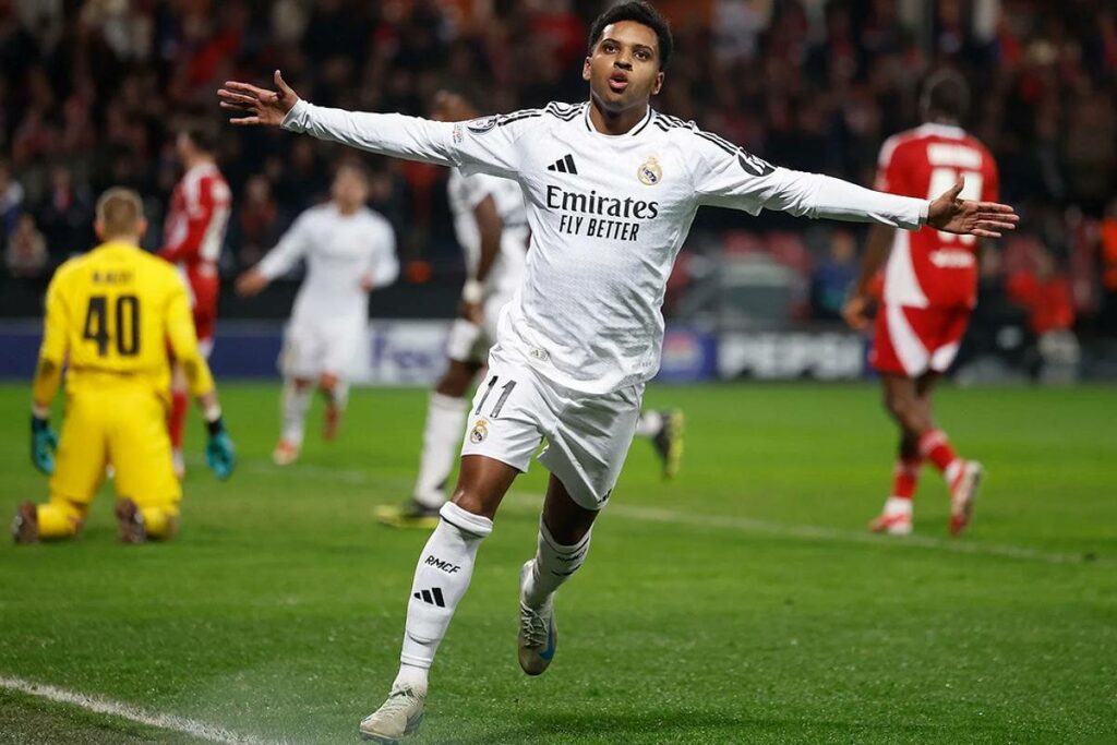 Real Madrid's forward Rodrygo