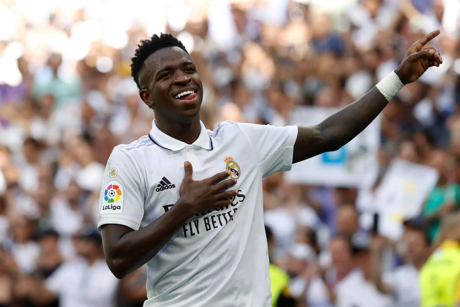 Vinicius Junior has just scored for Real Madrid