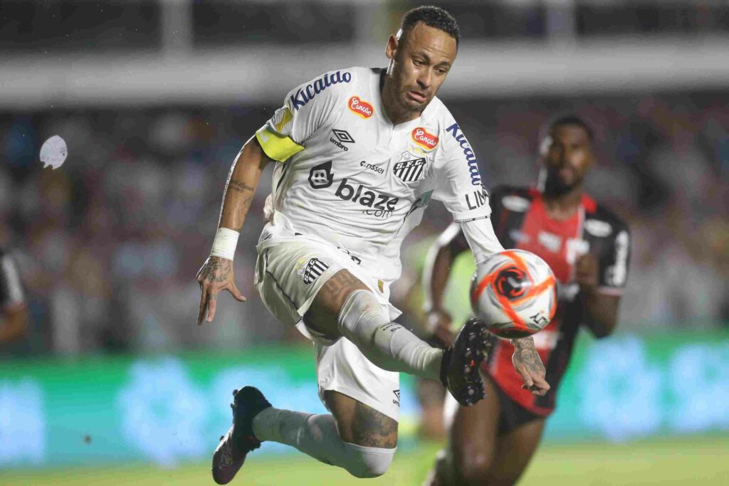 Neymar in his 2nd debut for Santos