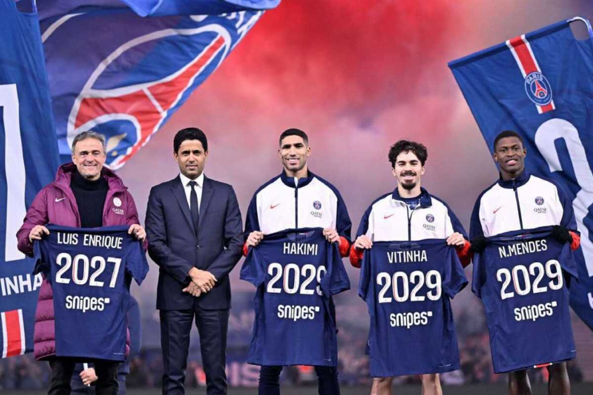 PSG's president, head coach and players