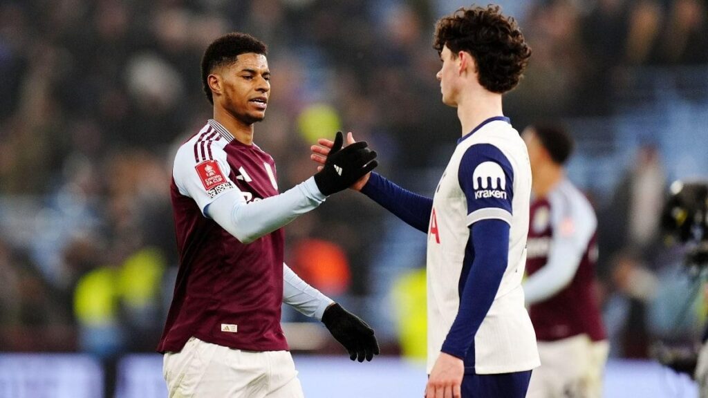 Marcus Rashford after his 1st match for Aston Villa