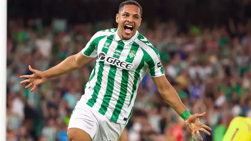 Barcelona forward Vitor Roque currently on loan at Betis